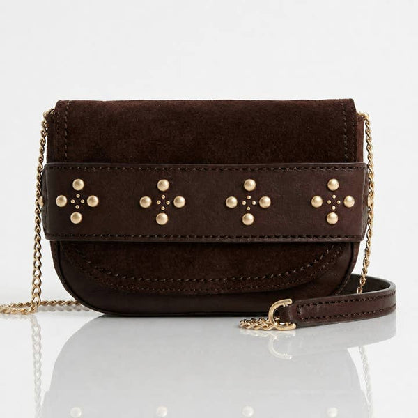 Heritage Stud Accent Shoulder Bag - PRIVA Fashion product photo
