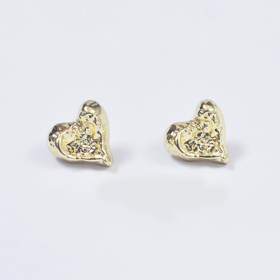 Melted Heart Earrings
