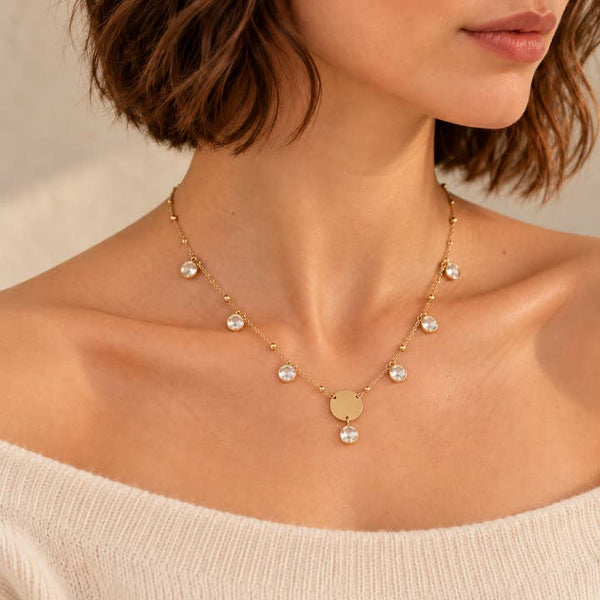 Solara Necklace - PRIVA Fashion model photo