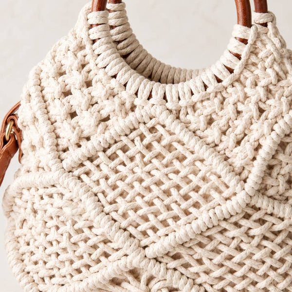 Ivory Handwoven Tote - PRIVA Fashion detail photo