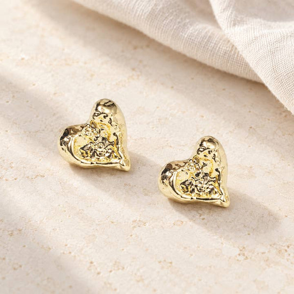 Melted Heart Earrings - PRIVA Fashion styled photo