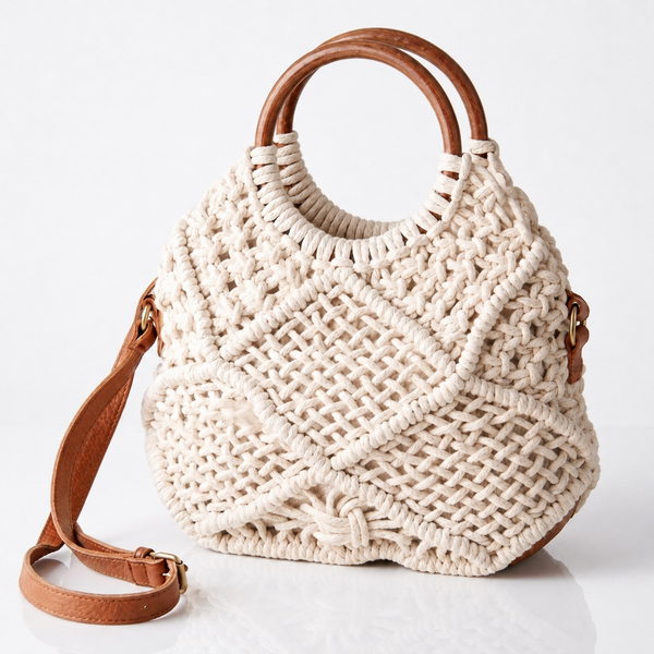 Ivory Handwoven Tote
