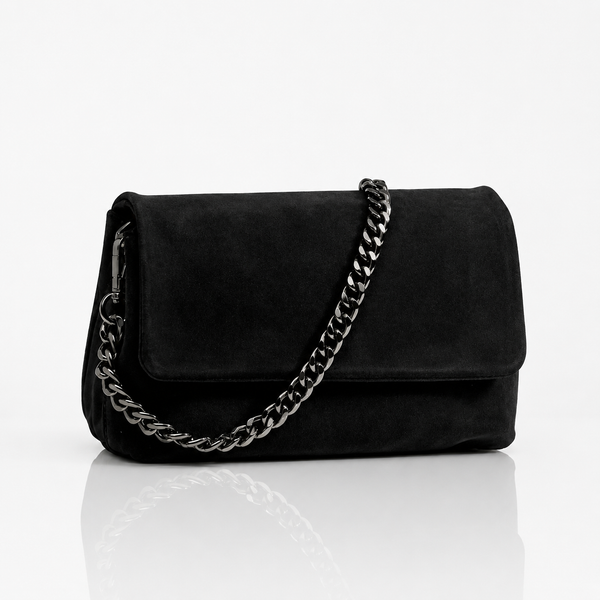 Elegant Black Chain Crossbody Bag