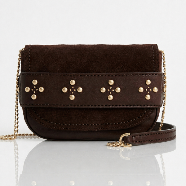 Heritage Stud Accent Shoulder Bag