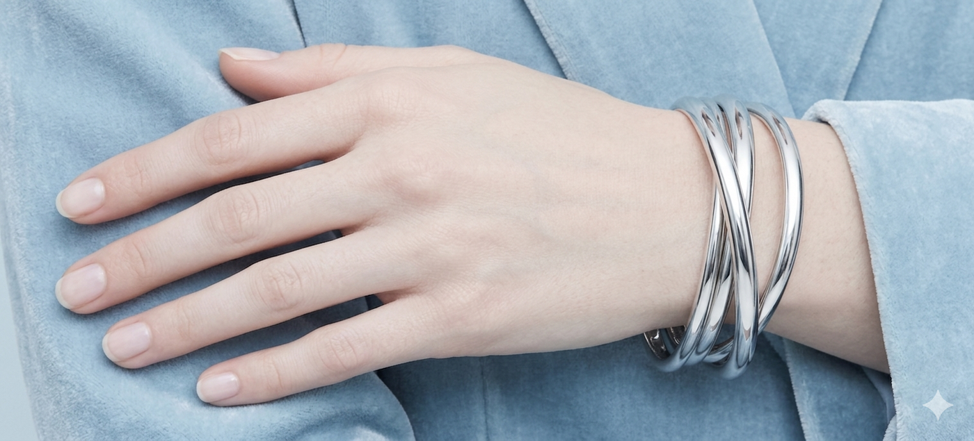 Silver Essence Bangles
