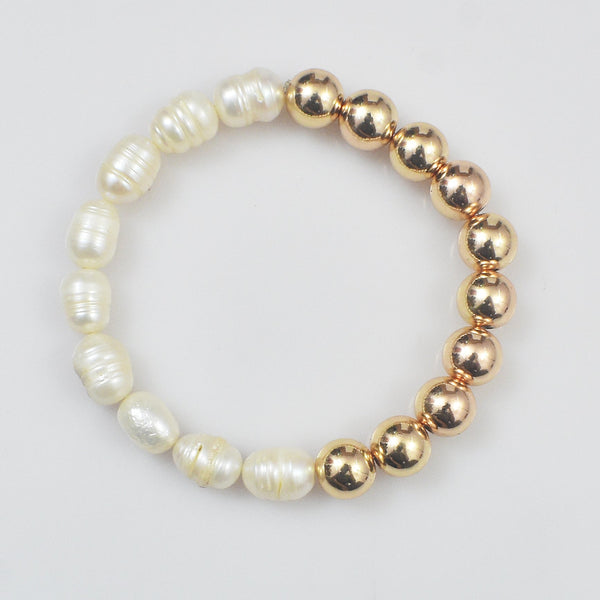Golden Essence Pearl Bracelet