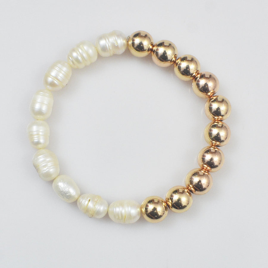 Golden Essence Pearl Bracelet