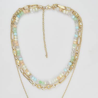Golden Bloom Layered Necklace - PRIVA Fashion product photo