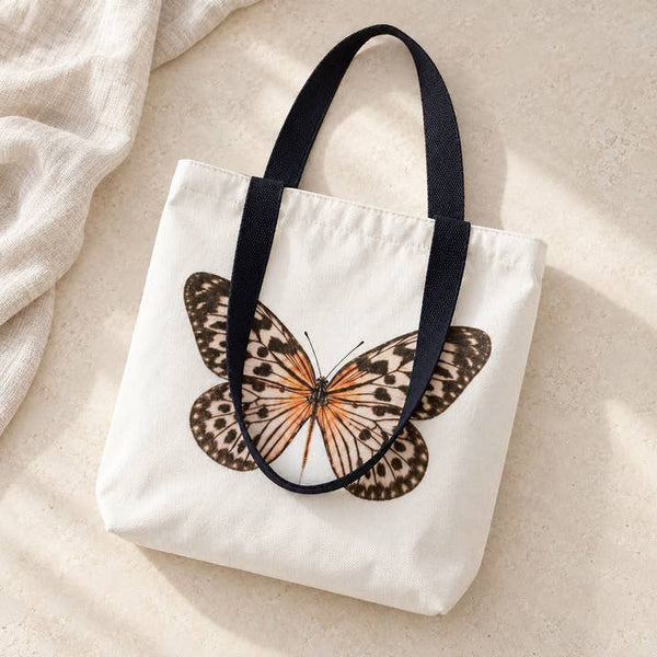 Butterfly Canvas Tote Bag - PRIVA Fashion styled photo