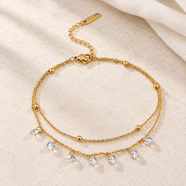 Crystal Drape Bracelet - PRIVA Fashion styled photo
