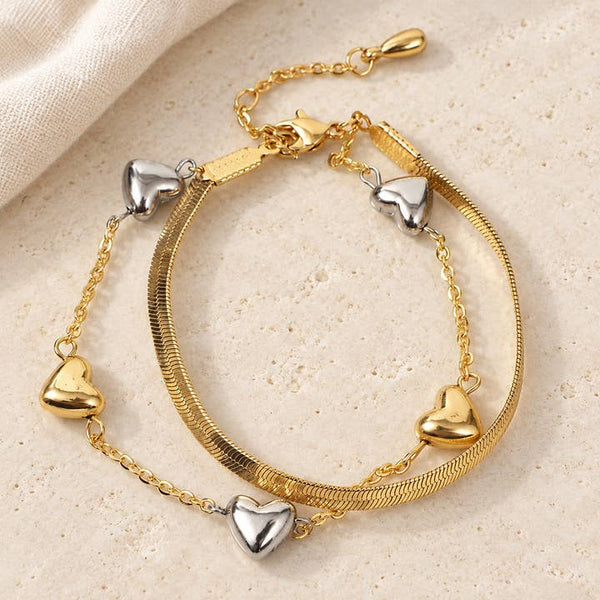 Harmony Hearts Bracelet - PRIVA Fashion styled photo