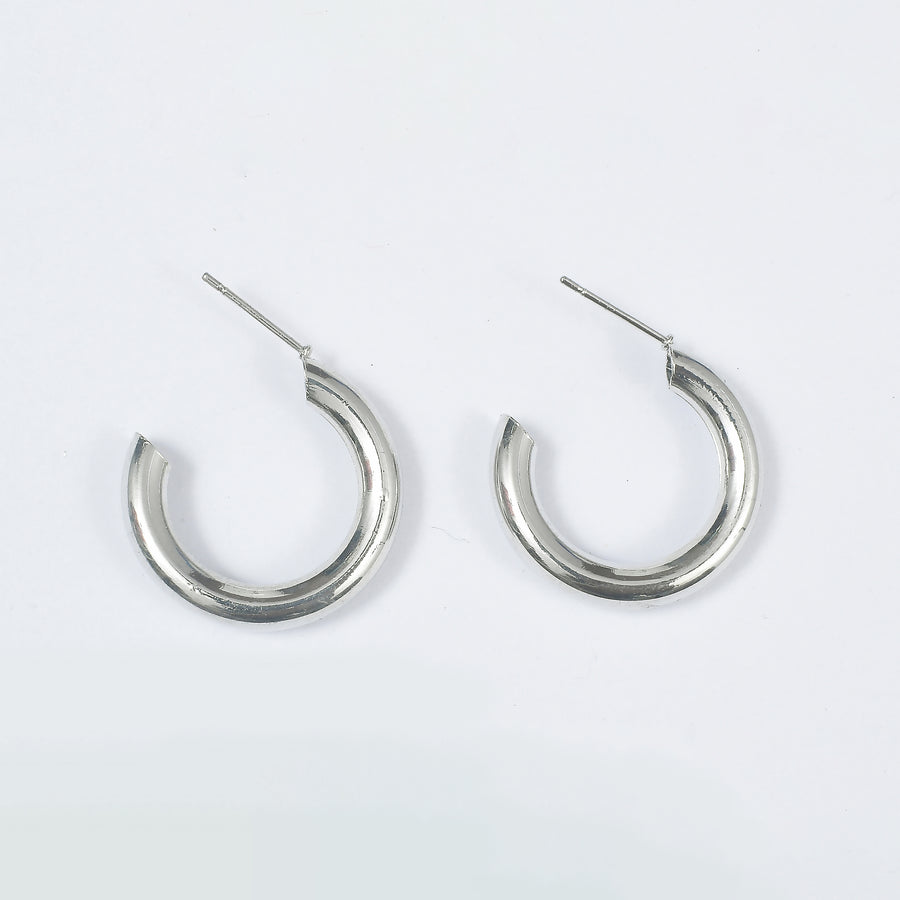 Silver Halo Earrings