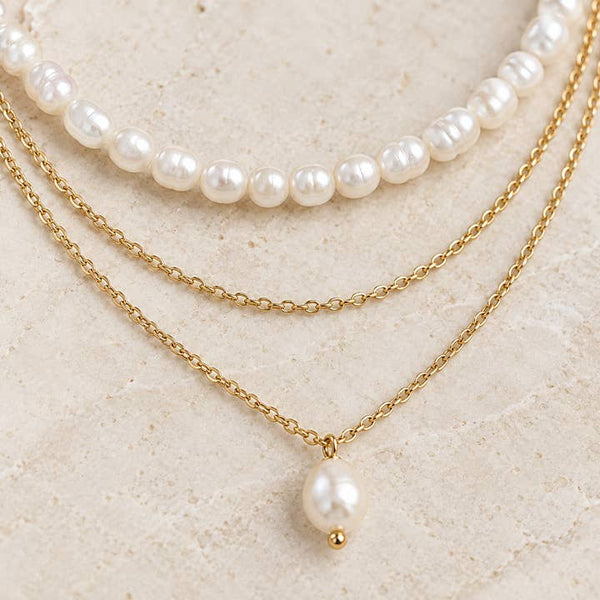 Pearl Grace Necklace Set - PRIVA Fashion detail photo