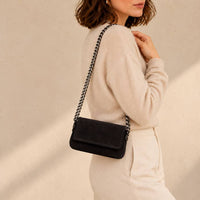 Elegant Black Chain Crossbody Bag thumbnail 1