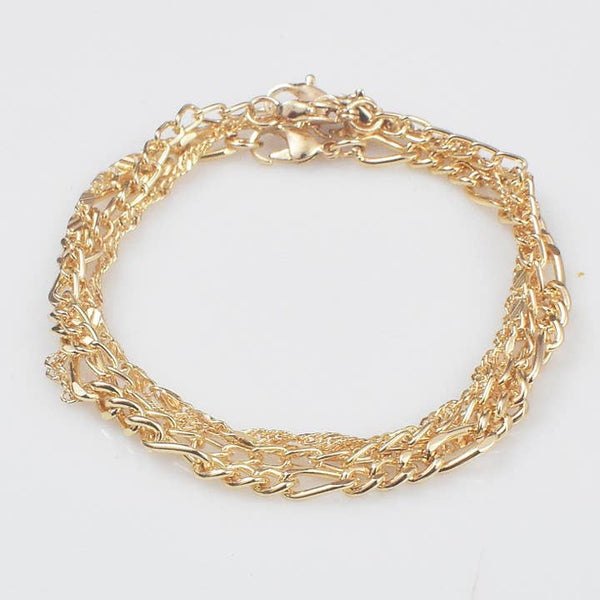 Classic Gold Chain Stack - PRIVA Fashion product photo