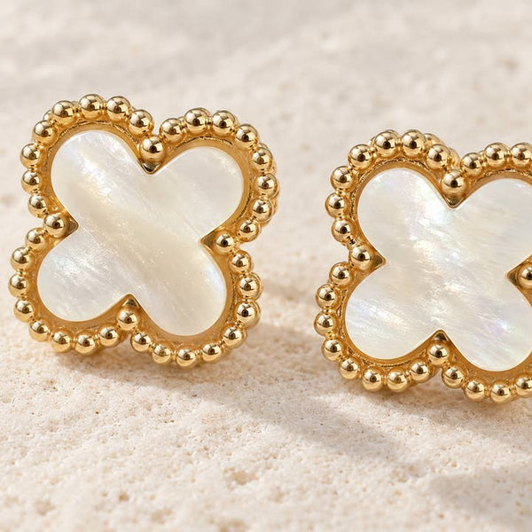 Mother-of-Pearl Studs - PRIVA Fashion detail photo