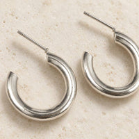 Silver Halo Earrings thumbnail 3