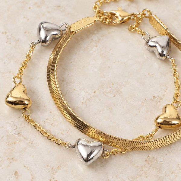 Harmony Hearts Bracelet - PRIVA Fashion detail photo