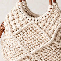 Ivory Handwoven Tote thumbnail 3