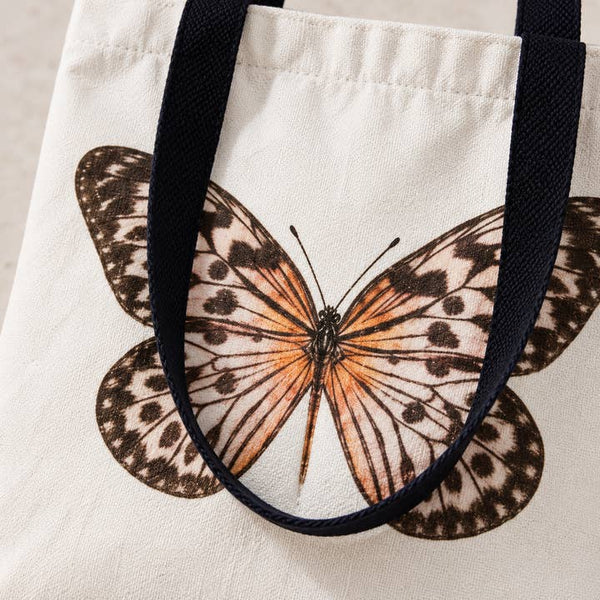 Butterfly Canvas Tote Bag - PRIVA Fashion detail photo