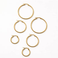 Gold Hoop Earring Set thumbnail 2