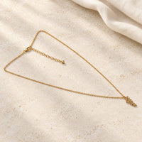 Golden Leaf Necklace thumbnail 4