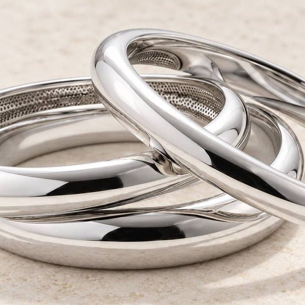 Silver Essence Bangles - PRIVA Fashion detail photo