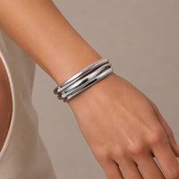 Silver Essence Bangles thumbnail 1