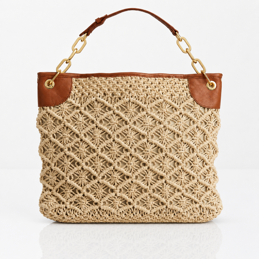 Ivory Chain Shoulder Bag