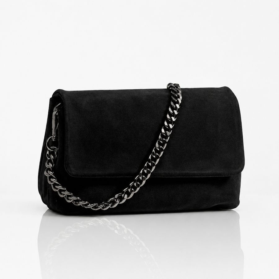 Elegant Black Chain Crossbody Bag
