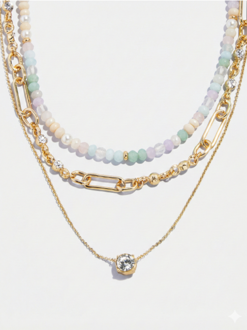 Golden Bloom Necklace Set