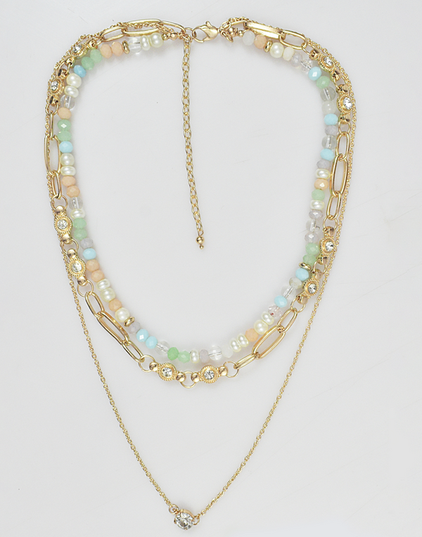 Golden Bloom Layered Necklace