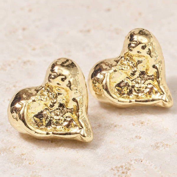 Melted Heart Earrings - PRIVA Fashion detail photo