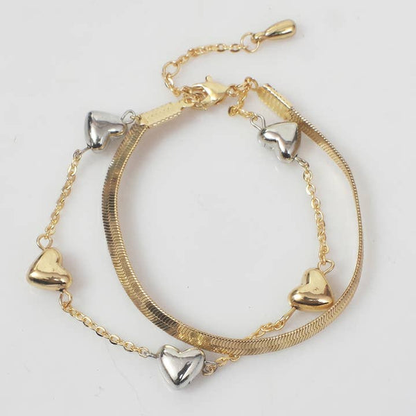 Harmony Hearts Bracelet - PRIVA Fashion product photo