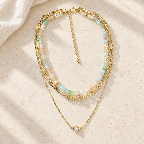 Golden Bloom Necklace - PRIVA Fashion styled photo